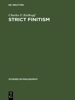 cover image of Strict finitism